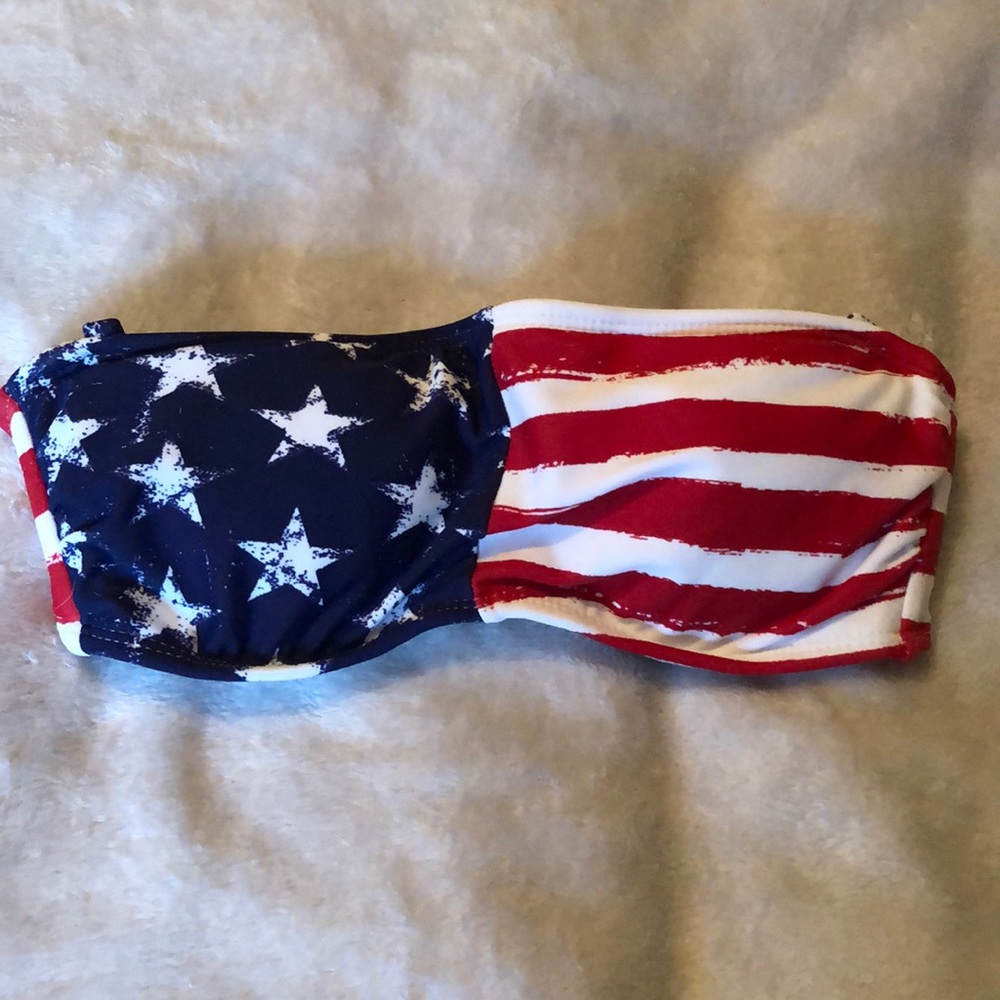 American flag swimsuit top